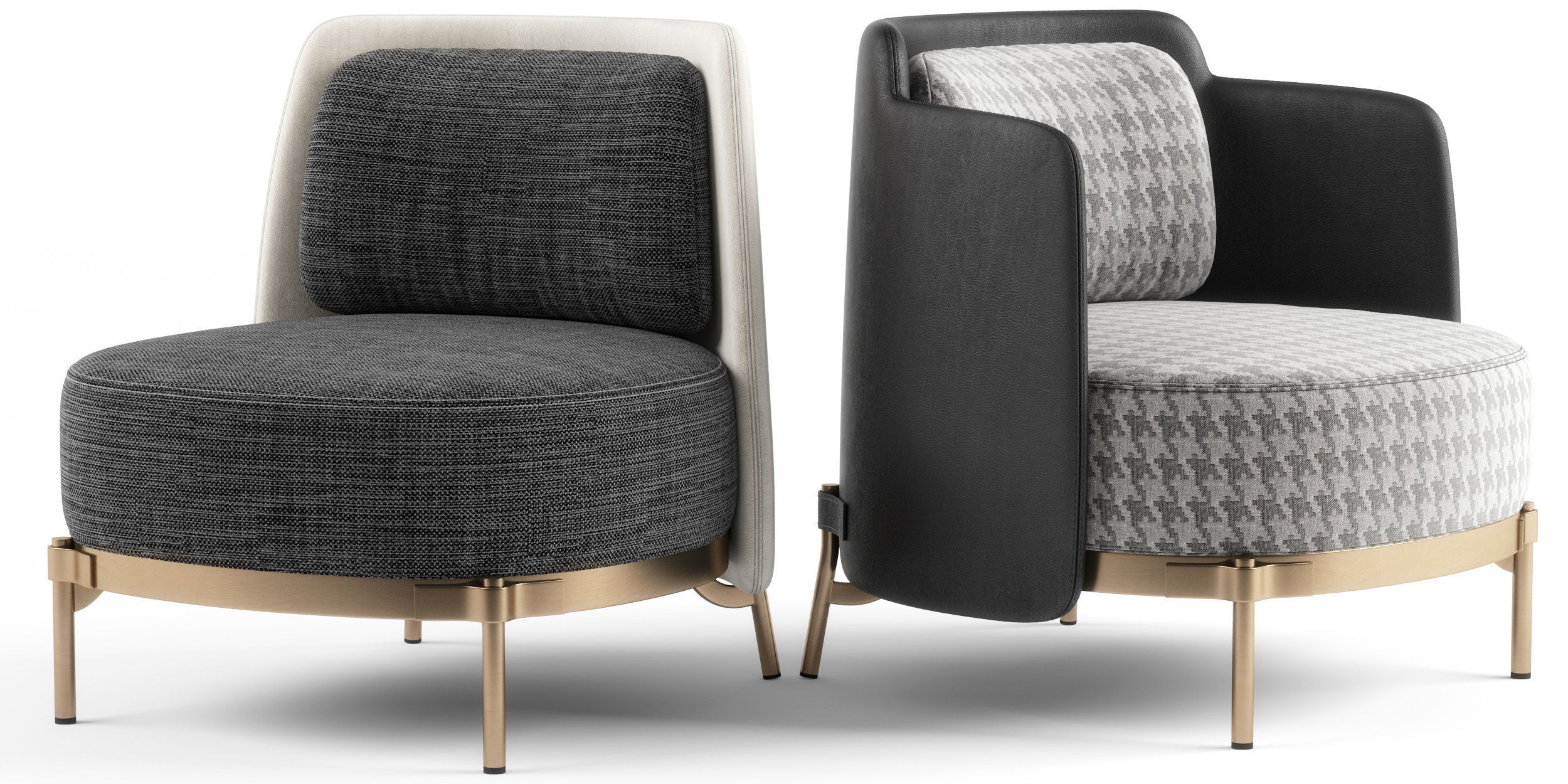 Minotti Tape Armchairs 3d model 3D model