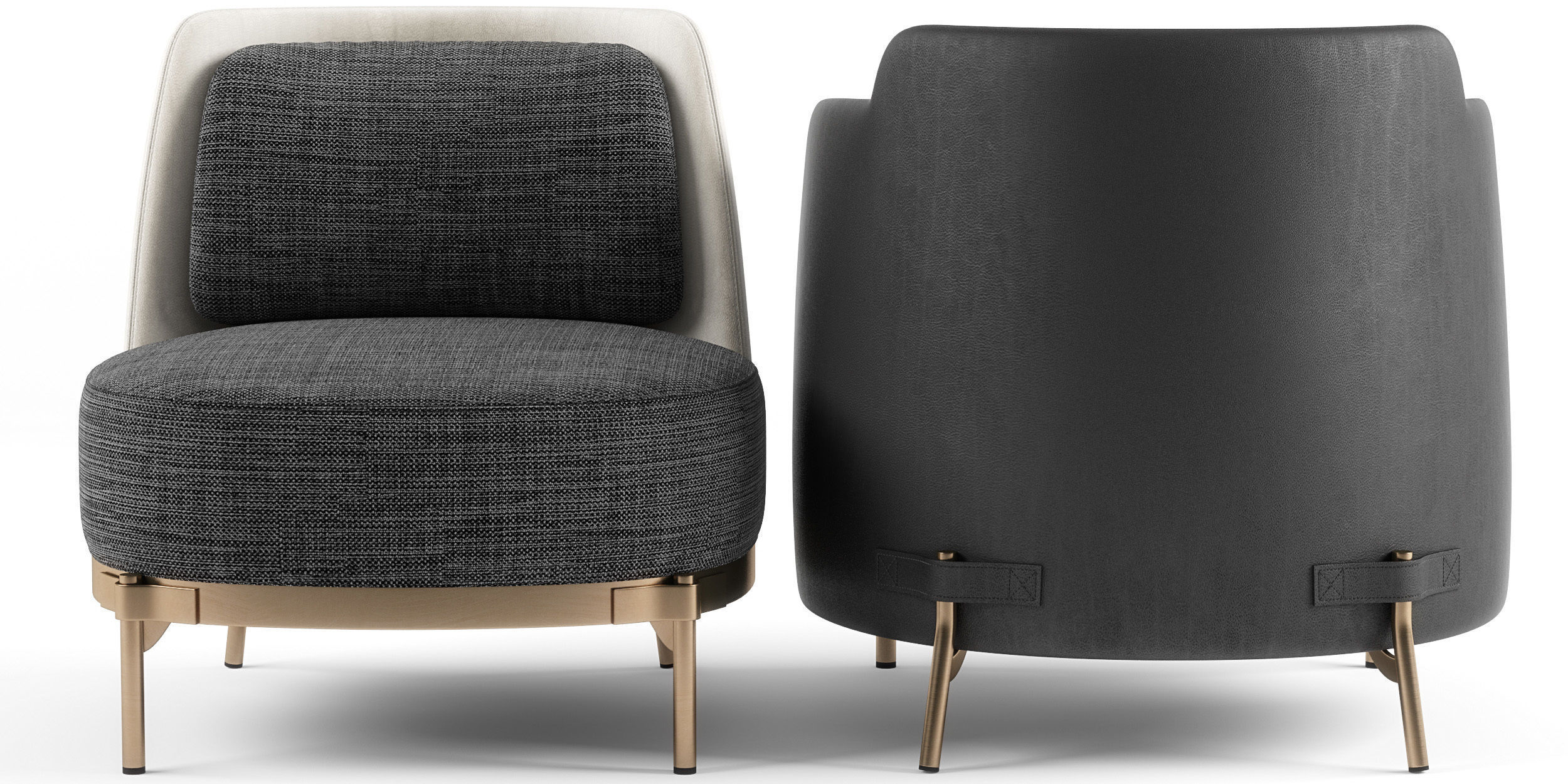 Minotti Tape Armchairs 3d model 3D model