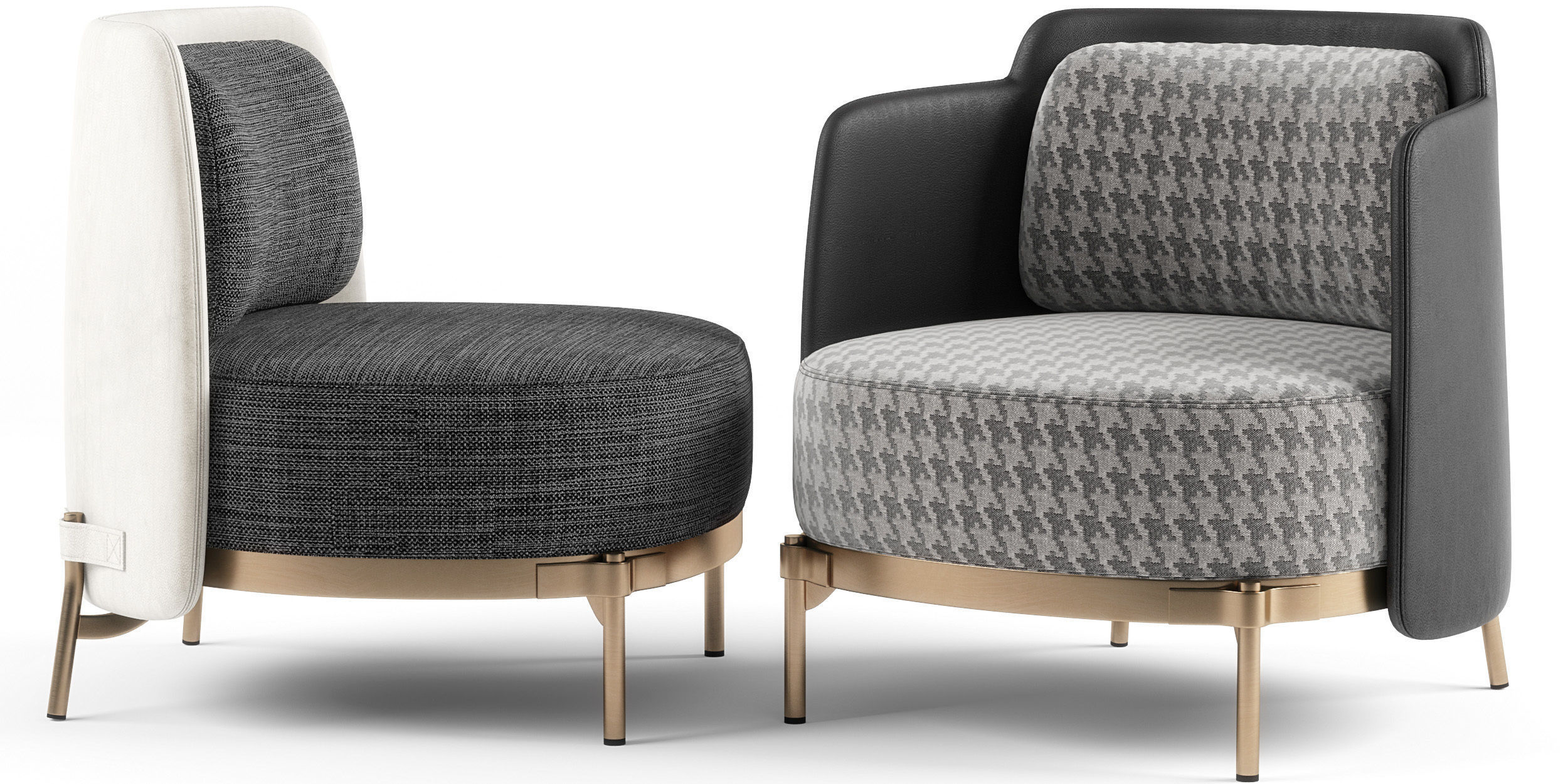 Minotti Tape Armchairs 3d model 3D model