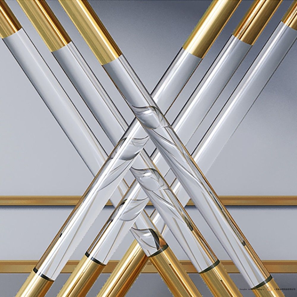 现代玄关桌亚克力玄关桌人造大理石玄关桌长方形桌面，金色底座