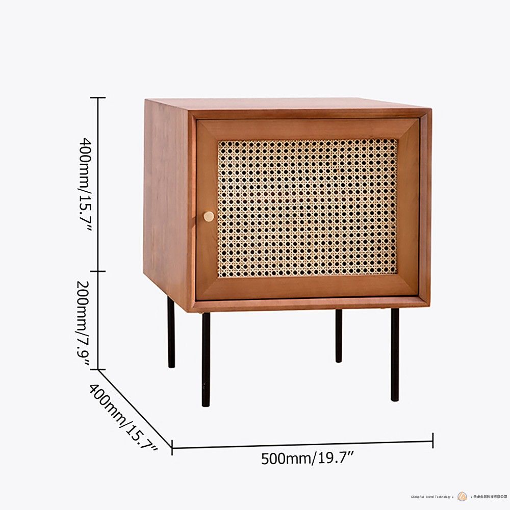 现代床头柜带储物柜的床头柜实木腿客厅卧室家具