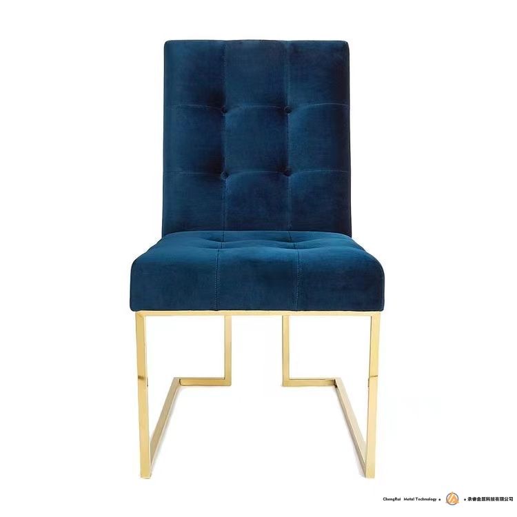 navy velvet dining chair