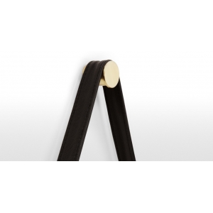 科拉大镜子45 x 100厘米，黑色和金色