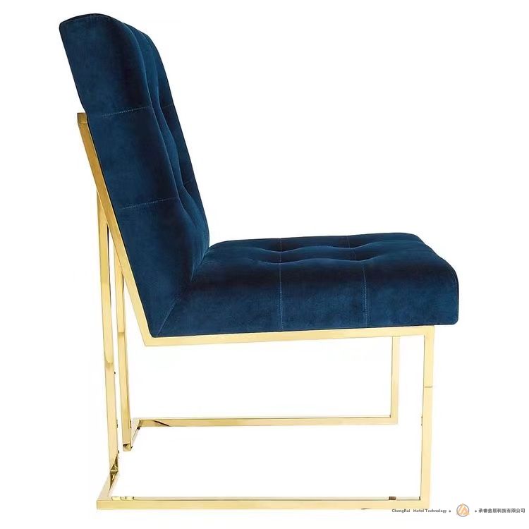 navy velvet dining chair