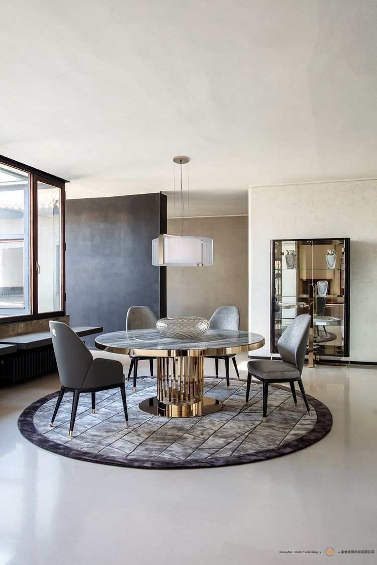 roundtable with marble top