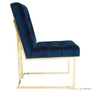 navy velvet dining chair